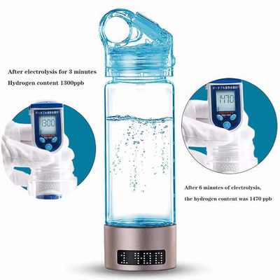 Good price Botella de agua generadora de hidrógeno portátil saludable de 400 ml, purificador rico para el hogar, viajes al aire libre, ejercicio, oficina, regalo en línea
