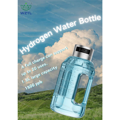 Good price Botella portátil de agua de hidrógeno H2 recargable SPE 1.5L Gran capacidad en línea